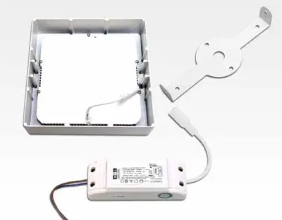18W LED Aufbauleuchte weiß quadratisch dimmbar Warm Weiß / 2700-3200K 1408lm 230VAC IP40 110Grad — Bild 4