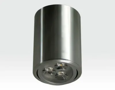 3W LED Aufbau Downlight silber rund Warm Weiß / 2700-3200K 180lm 230VAC 120Grad — Bild 2