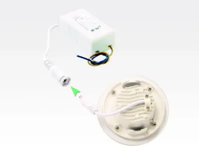 6W LED Einbau Downlight weiß rund dimmbar Neutral Weiß / 4200-4700K 480lm 230VAC IP44 110Grad -Ausstellungsstück mit kleinen Schönheitsfehler — Bild 6