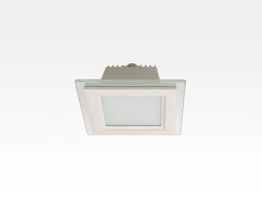 6W LED Einbau Downlight weiß quadratisch dimmbar Neutral Weiß / 4200-4700K 480lm 230VAC IP44 110Grad