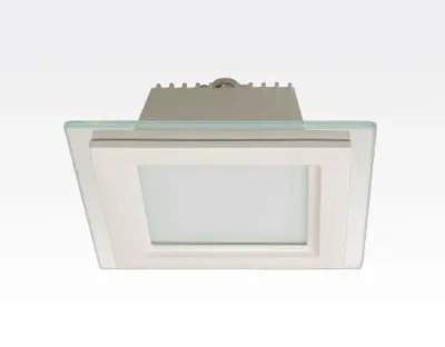 12W LED Einbau Downlight weiß quadratisch dimmbar Neutral Weiß / 4200-4700K 1150lm 230VAC IP44 110Grad