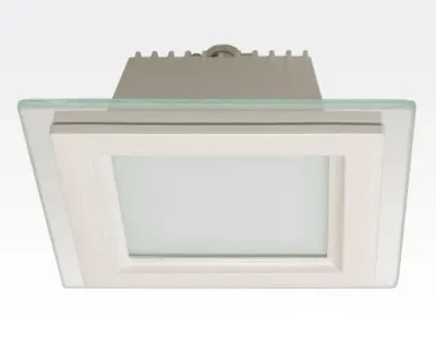 18W LED Einbau Downlight weiß quadratisch dimmbar Neutral Weiß / 4200-4700K 1530lm 230VAC IP44 110Grad — Bild 1