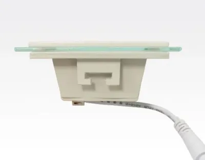 18W LED Einbau Downlight weiß quadratisch dimmbar Warm Weiß / 2700-3200K 1408lm 230VAC IP44 110Grad-Ausstellungsstück mit kleinen Schönheitsfehlern — Bild 3