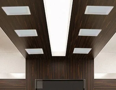 24W LED Einbau Downlight weiß quadratisch dimmbar Neutral Weiß / 4000-4500K 2400lm 230VAC IP43 120Grad -Ausstellungsstück mit kleinen Schönheitsfehler — Bild 2