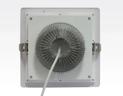 24W LED Einbau Downlight weiß quadratisch dimmbar Neutral Weiß / 4000-4500K 2400lm 230VAC IP43 120Grad -Ausstellungsstück mit kleinen Schönheitsfehler — Bild 5