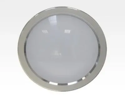 30W LED Einbau Downlight silber rund dimmbar Neutral Weiß / 4000-4500K 3000lm 230VAC IP43 120Grad -Ausstellungsstück mit kleinen Schönheitsfehlern — Bild 5