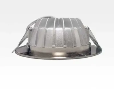 9W LED Einbau Downlight Edelstahl gebürstet rund dim.NeutralWeiß / 4000-4500K 630lm 230VAC IP40 120Grad -Ausstellungsstück mit kleinen Schönheitsfehler — Bild 5