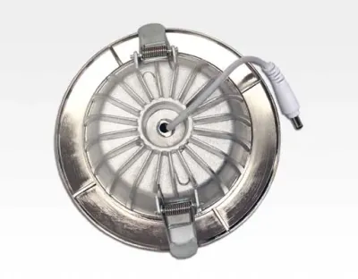 9W LED Einbau Downlight Edelstahl gebürstet rund dim.NeutralWeiß / 4000-4500K 630lm 230VAC IP40 120Grad -Ausstellungsstück mit kleinen Schönheitsfehler — Bild 6