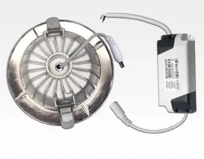 9W LED Einbau Downlight Edelstahl gebürstet rund dim.NeutralWeiß / 4000-4500K 630lm 230VAC IP40 120Grad — Bild 7