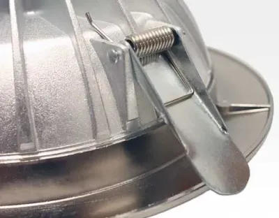9W LED Einbau Downlight Edelstahl gebürstet rund dim.NeutralWeiß / 4000-4500K 630lm 230VAC IP40 120Grad -Ausstellungsstück mit kleinen Schönheitsfehler — Bild 9