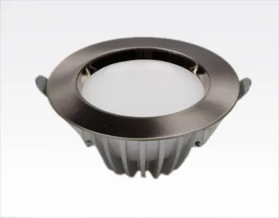 5W LED Einbau Downlight Edelstahl gebürstet rund dim. Warm Weiß / 2800-3300K 320lm IP40 230VAC — Bild 4