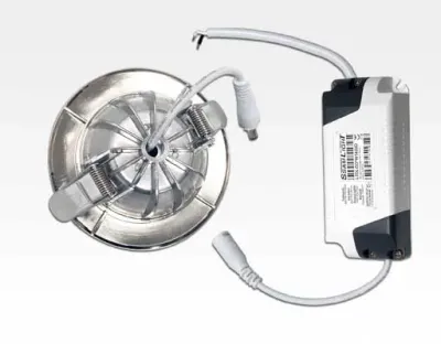 5W LED Einbau Downlight Edelstahl gebürstet rund dim. Warm Weiß / 2800-3300K 320lm IP40 230VAC — Bild 7
