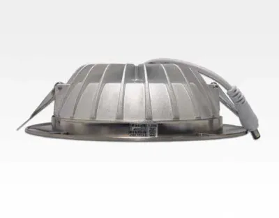 15W LED Einbau Downlight Edelstahl gebürstet rund dim. Warm Weiß / 2800-3300K 1100lm 230VAC IP40 120Grad -Ausstellungsstück mit kleinen Schönheitsfehlern — Bild 5