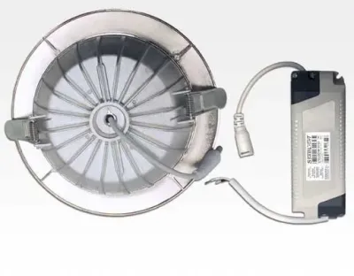 15W LED Einbau Downlight Edelstahl gebürstet rund dim. Warm Weiß / 2800-3300K 1100lm 230VAC IP40 120Grad -Ausstellungsstück mit kleinen Schönheitsfehlern — Bild 7