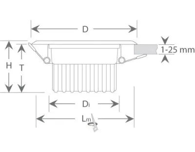 15W LED Einbau Downlight Edelstahl gebürstet rund dim. Warm Weiß / 2800-3300K 1100lm 230VAC IP40 120Grad -Ausstellungsstück mit kleinen Schönheitsfehlern — Bild 13
