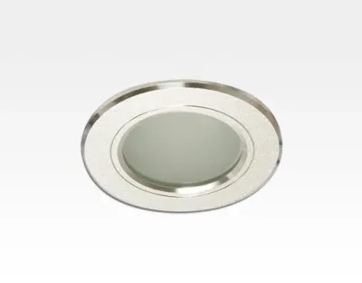 3W LED Einbau Downlight Aluminium gebürstet rund Warm Weiß / 2500-3300K 240lm 230VAC 120Grad