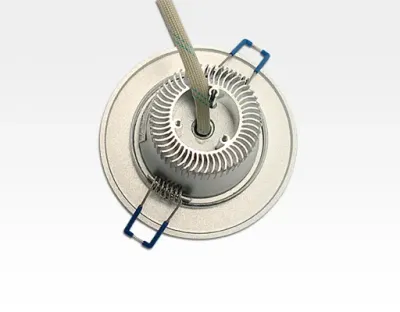 3W LED Einbau Downlight Aluminium gebürstet rund Warm Weiß / 2500-3300K 240lm 230VAC 120Grad — Bild 3