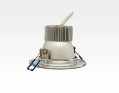 3W LED Einbau Downlight Aluminium gebürstet rund Warm Weiß / 2500-3300K 240lm 230VAC 120Grad — Bild 4