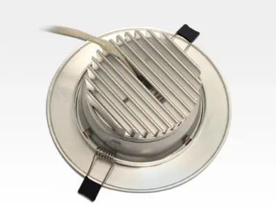 7W LED Einbau Downlight Aluminium gebürstet rund Warm Weiß / 2500-3300K 560lm 230VAC 120Grad — Bild 3
