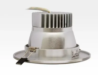 7W LED Einbau Downlight Aluminium gebürstet rund Warm Weiß / 2500-3300K 560lm 230VAC 120Grad — Bild 4