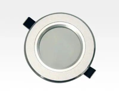 6W LED Einbau Downlight Aluminium gebürstet rund Warm Weiß / 2500-3300K 480lm 230VAC 120Grad — Bild 2