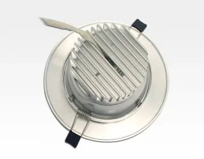 6W LED Einbau Downlight Aluminium gebürstet rund Warm Weiß / 2500-3300K 480lm 230VAC 120Grad — Bild 3