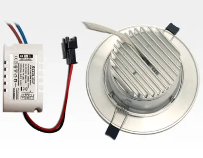 6W LED Einbau Downlight Aluminium gebürstet rund Warm Weiß / 2500-3300K 480lm 230VAC 120Grad — Bild 5