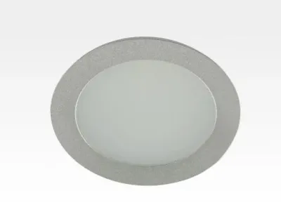 12W LED Einbau Downlight silber rund Warm Weiß / 2500-3300K 900lm 230VAC 120Grad
