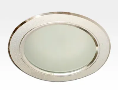 9W LED Einbau Downlight Aluminium gebürstet rund Warm Weiss / 2500-3300K 720lm 230VAC 120Grad — Bild 1