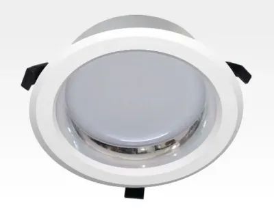 15W LED Einbau Downlight weiß rund Neutral Weiß / 4000-4500K 1200lm 230VAC IP44 120Grad -Ausstellungsstück mit kleinen Schönheitsfehler