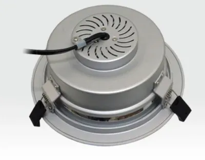 20W LED Einbau Downlight silber rund Neutral Weiß / 4000-4500K 1600lm 230VAC IP44 120Grad -Ausstellungsstück mit kleinen Schönheitsfehler — Bild 2