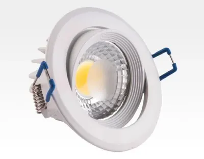 5W LED Einbau Downlight weiß rund Neutral Weiß / 4000-4500K 300lm 230VAC IP44 120Grad -Ausstellungsstück mit kleinen Schönheitsfehler — Bild 3