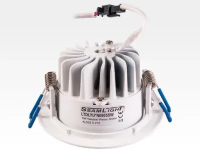 5W LED Einbau Downlight weiß rund Neutral Weiß / 4000-4500K 300lm 230VAC IP44 120Grad -Ausstellungsstück mit kleinen Schönheitsfehler — Bild 9