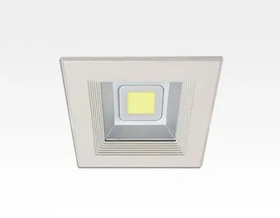 8W LED Einbau Downlight weiß quadratisch Neutral Weiß / 4000-4500K 480lm 230VAC IP44 120Grad
