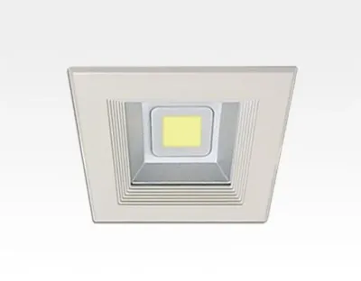 10W LED Einbau Downlight weiß quadratisch Neutral Weiß / 4000-4500K 600lm 230VAC IP44 120Grad — Bild 1
