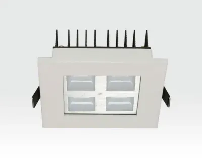 4W LED Einbau Downlight weiß quadratisch Warm Weiß / 2700-3200K 260lm 230VAC IP40 120Grad