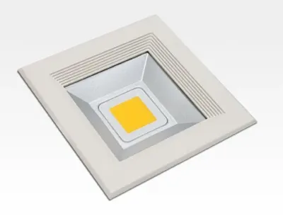 10W LED Einbau Downlight weiß quadratisch Warm Weiß / 2700-3200K 650lm 230VAC IP40 120Grad — Bild 2