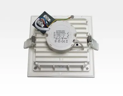 10W LED Einbau Downlight weiß quadratisch Warm Weiß / 2700-3200K 650lm 230VAC IP40 120Grad — Bild 3