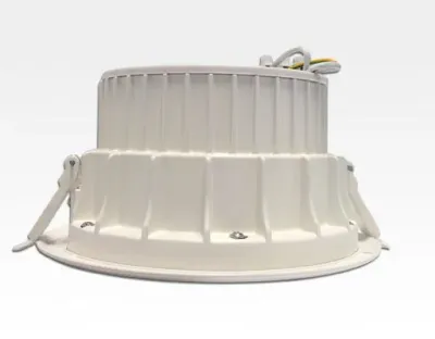 10W LED Einbau Downlight weiß rund Warm Weiß / 2700-3200K 600lm 230VAC IP44 120Grad — Bild 2