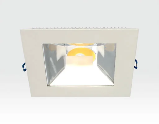 10W LED Einbau Downlight weiß quadratisch Warm Weiß / 2700-3200K 650lm 230VAC IP40 120Grad