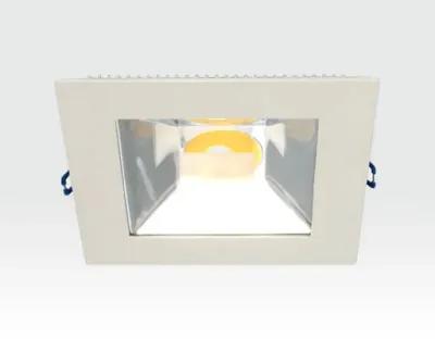 10W LED Einbau Downlight weiß quadratisch Warm Weiß / 2700-3200K 650lm 230VAC IP40 120Grad