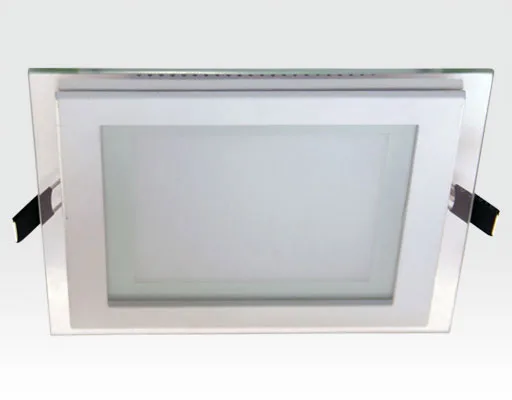 12W LED Einbau Downlight weiß quadratisch Warm Weiß / 2700-3200K 780lm 230VAC IP40 120Grad -Ausstellungsstück mit kleinen Schönheitsfehler