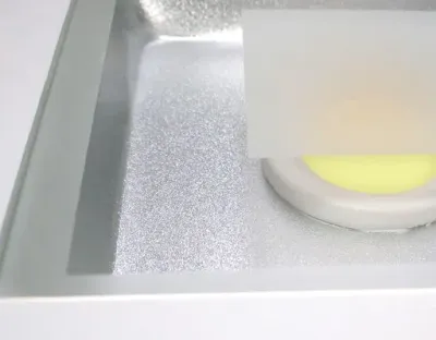 15W LED Einbau Downlight weiß quadratisch Warm Weiß / 2700-3200K 975lm 230VAC IP40 120Grad -Ausstellungsstück mit kleinen Schönheitsfehler — Bild 3