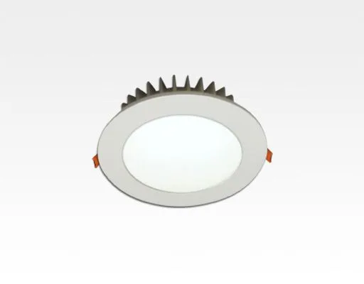 12W LED Einbau Downlight weiß rund Warm Weiss / 2700-3200K 840lm 230VAC IP44 120Grad
