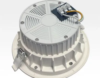 20W LED Einbau Downlight weiß rund Warm Weiß / 2700-3200K 1200lm 230VAC IP44 120Grad -Ausstellungsstück mit kleinen Schönheitsfehlern — Bild 3