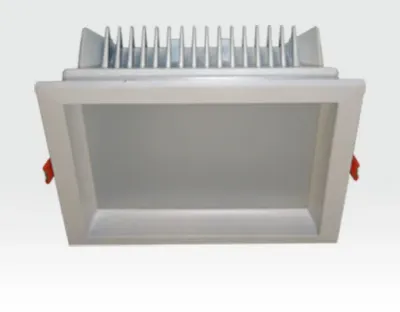 24W LED Einbau Downlight weiß quadratisch Warm Weiß / 2700-3200K 2160lm 230VAC IP44 120Grad
