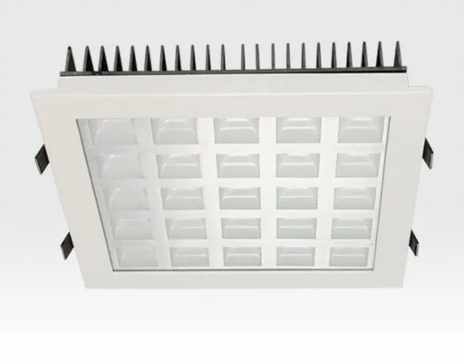 25W LED Einbau Downlight weiß quadratisch Warm Weiß / 2700-3200K 1625lm 230VAC IP40 120Grad