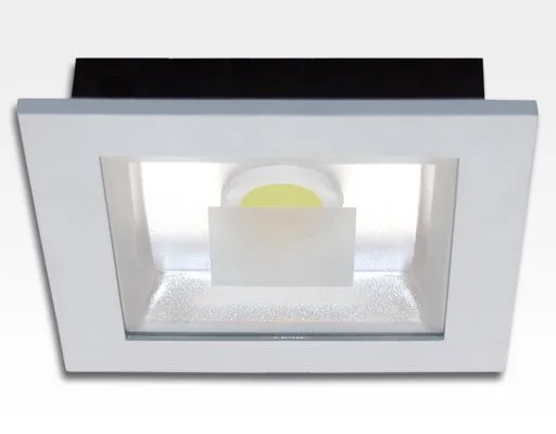 18W LED Einbau Downlight weiß quadratisch Warm Weiß / 2700-3200K 1170lm 230VAC IP40 120Grad