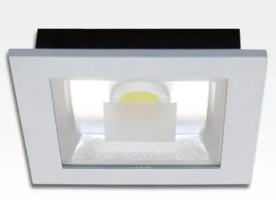 18W LED Einbau Downlight weiß quadratisch Warm Weiß / 2700-3200K 1170lm 230VAC IP40 120Grad