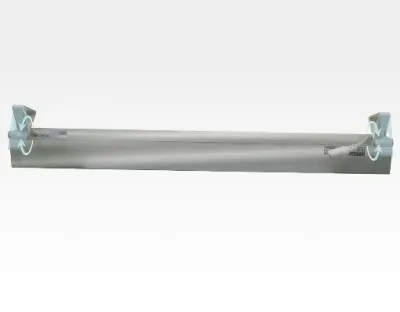 10W LED Lichtbalken Silber 120Grad Warm Weiß / 2800-3200K 760lm 230VAC L646mm — Bild 7